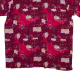 GIANI FEROTI Mens Shirt Pink Viscose Crazy Pattern 2XL