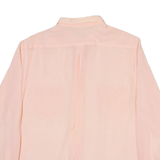 SCORPION Womens Plain Shirt Pink Long Sleeve M