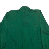 BENETTON Womens Plain Shirt Green Long Sleeve S