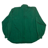 BENETTON Womens Plain Shirt Green Long Sleeve S