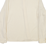 GERARD PASQUIER Womens Plain Shirt Cream Long Sleeve M