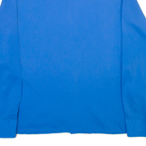 Womens Plain Shirt Blue Long Sleeve M