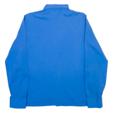 Womens Plain Shirt Blue Long Sleeve M