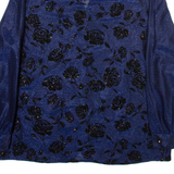 Womens Shirt Blue Floral Long Sleeve M