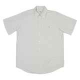 LACOSTE Mens Shirt Green Check M