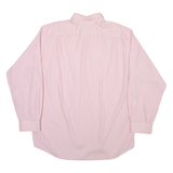 LACOSTE Mens Shirt Red Striped Long Sleeve XL