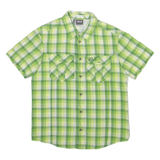 JACK WOLFSKIN Slim Fit Mens Shirt Green Check M