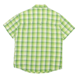 JACK WOLFSKIN Slim Fit Mens Shirt Green Check M