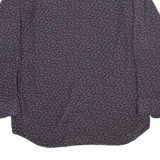 CASUAL LAND Mens Shirt Grey Viscose Crazy Pattern Long Sleeve M