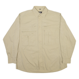 WALBUSCH Mens Plain Shirt Brown Long Sleeve L