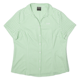 JACK WOLFSKIN Womens Shirt Green Check XL