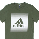 ADIDAS Mens T-Shirt Green XS