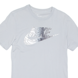 NIKE Womens T-Shirt Grey XS