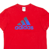 ADIDAS Mens T-Shirt Red S