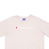 CHAMPION Cropped Womens T-Shirt Pink XS