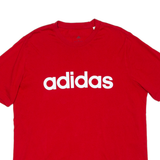 ADIDAS Mens T-Shirt Red L
