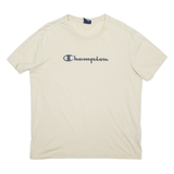 CHAMPION Mens T-Shirt Beige L
