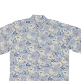 DANIEL BROOKS Mens Shirt Blue 90s Floral M