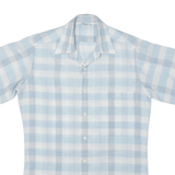 Mens Shirt Blue Check M