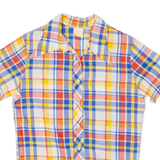 LM Womens Shirt Orange 90s Check S