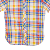 LM Womens Shirt Orange 90s Check S