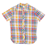 LM Womens Shirt Orange 90s Check S
