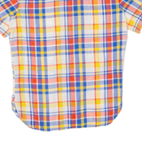 LM Womens Shirt Orange 90s Check S