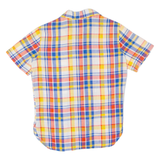 LM Womens Shirt Orange 90s Check S