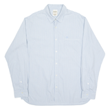 TIMBERLAND Mens Shirt Blue Striped Long Sleeve XL