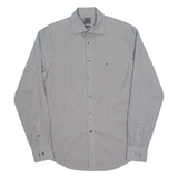 CALVIN KLEIN Slim Fit Mens Shirt Black Check Long Sleeve M