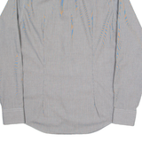 CALVIN KLEIN Slim Fit Mens Shirt Black Check Long Sleeve M