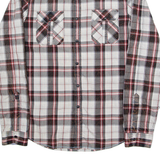 GUESS Mens Shirt Red Check Long Sleeve M