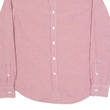 LEVI'S Mens Shirt Red Striped Long Sleeve M