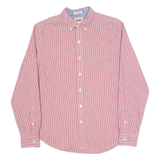 LEVI'S Mens Shirt Red Striped Long Sleeve M