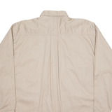 WRANGLER Womens Plain Shirt Beige Long Sleeve M