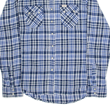 LEE Womens Shirt Blue Check Long Sleeve XS