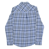 LEE Womens Shirt Blue Check Long Sleeve XS