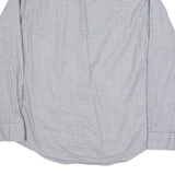 TOMMY HILFIGER Mens Shirt Grey Gingham Long Sleeve L