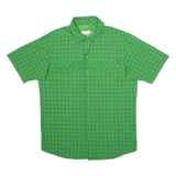 COLUMBIA Mens Shirt Green Check S