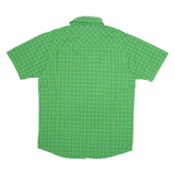 COLUMBIA Mens Shirt Green Check S