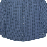 CALVIN KLEIN JEANS Mens Shirt Blue Check Long Sleeve XL