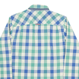 TOMMY HILFIGER Mens Shirt Green Check Long Sleeve M