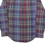 RALPH LAUREN Slim Fit Mens Shirt Blue Check Long Sleeve S
