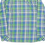 TOMMY HILFIGER Mens Shirt Green Check Long Sleeve M