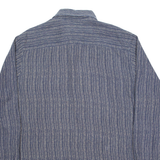 TIMBERLAND Mens Shirt Blue Spotted Long Sleeve XL