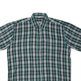 Mens Shirt Green Check L