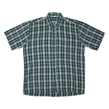 Mens Shirt Green Check L