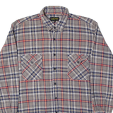 NOBLESSIMO Mens Shirt Grey Check Long Sleeve M