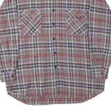 NOBLESSIMO Mens Shirt Grey Check Long Sleeve M
