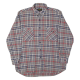 NOBLESSIMO Mens Shirt Grey Check Long Sleeve M